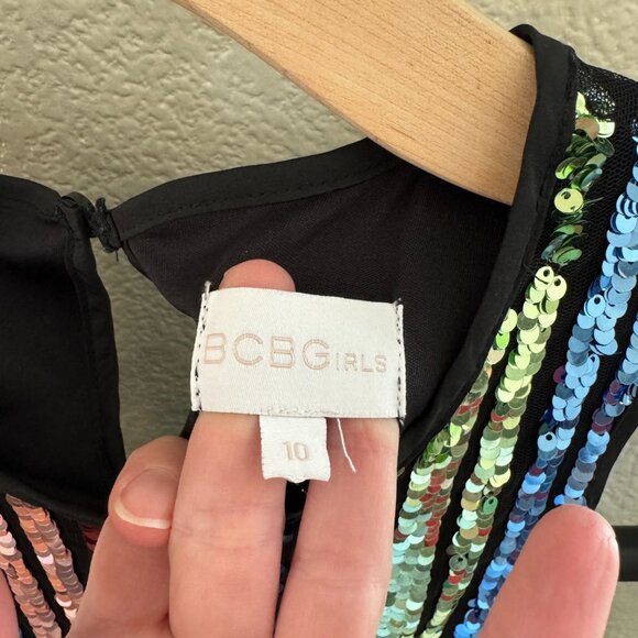 BCBGirls Multicolor Sequin Dress Size 10 - Picture 3 of 5